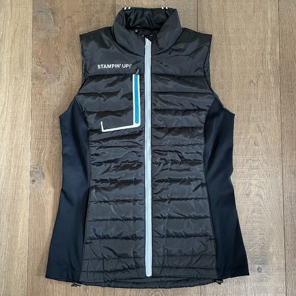 Stampin' Up Logo Puffer Women's Black Vest (Size M) - Picture 3 of 12